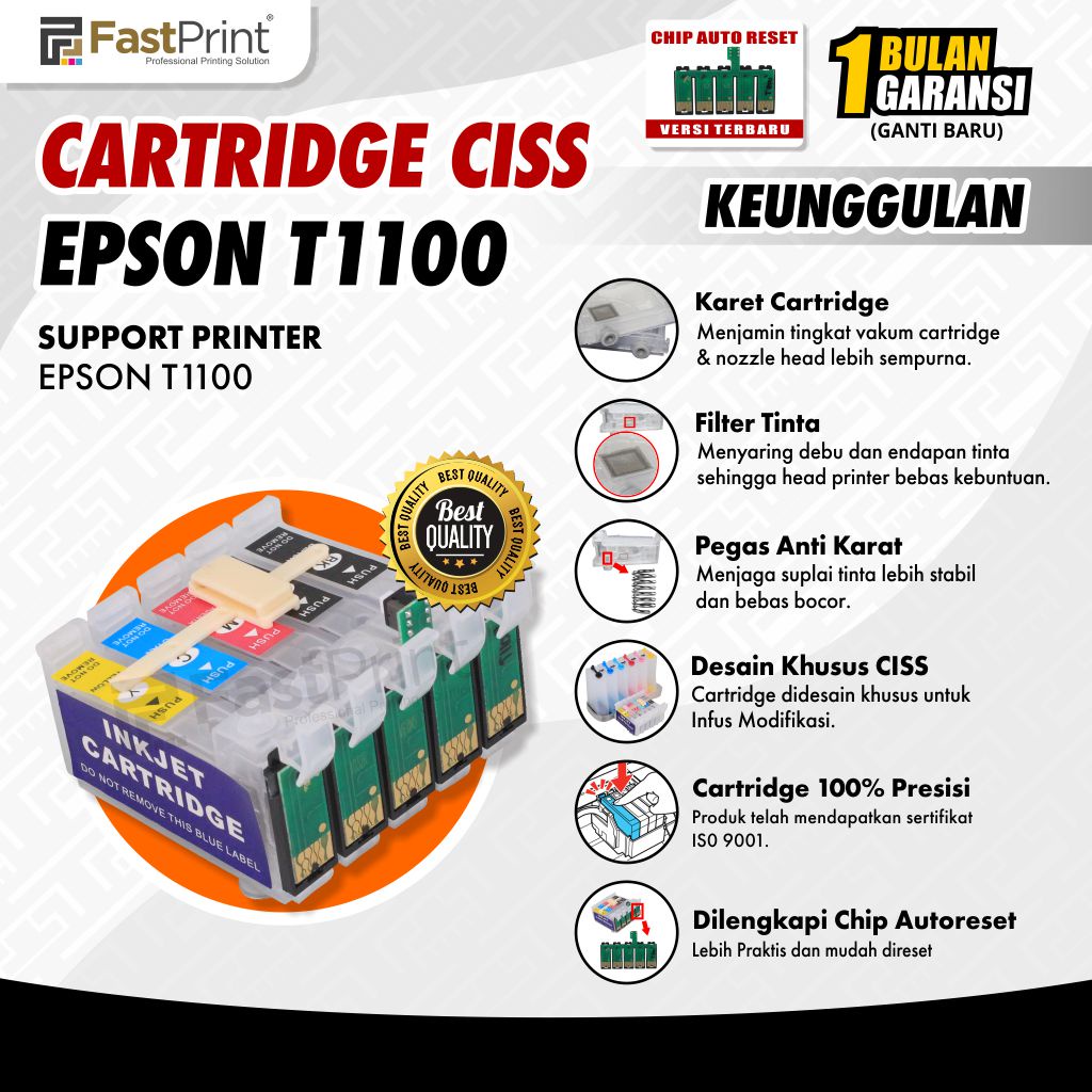 Cartridge Ciss Infus Printer Epson T1100