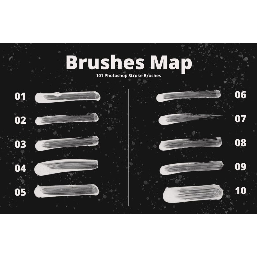 101 - Photoshop Paint Stroke Brushes