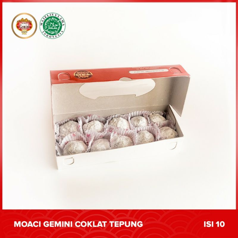 

Kueh Moaci gemini coklat tepung isi 10, Halal, khas semarang