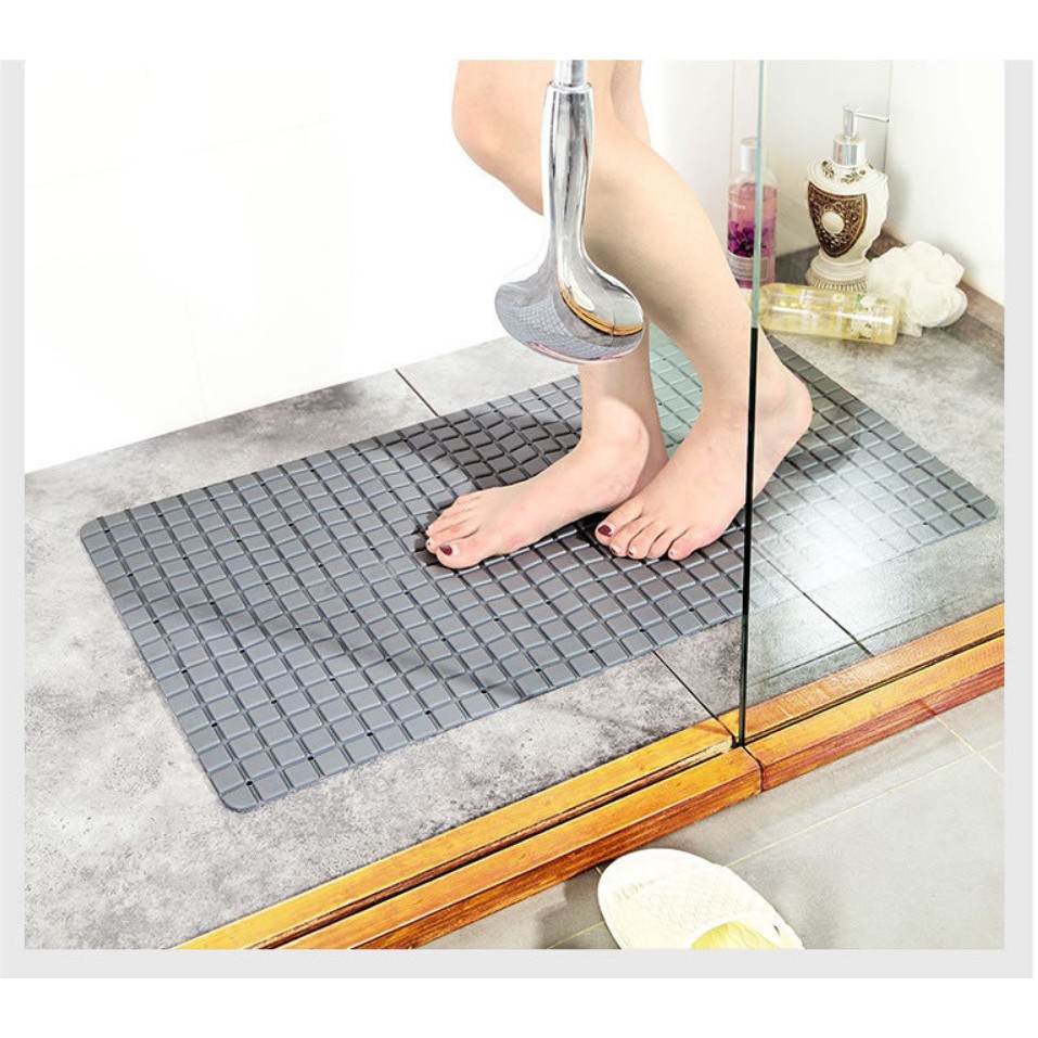 SUDOKU Shower Bath Mat / Keset  Kamar Mandi PVC Anti Slip Suction Cup