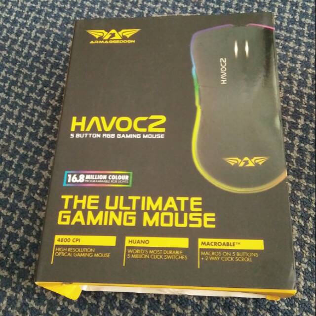 Mouse Gaming Armaggeddon Havoc 2 - 4800Cpi RGB