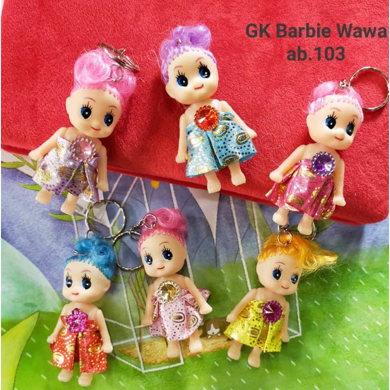 Gantungan Kunci Barbie Wawa | Gantungan Kunci Boneka | Mainan Barbie