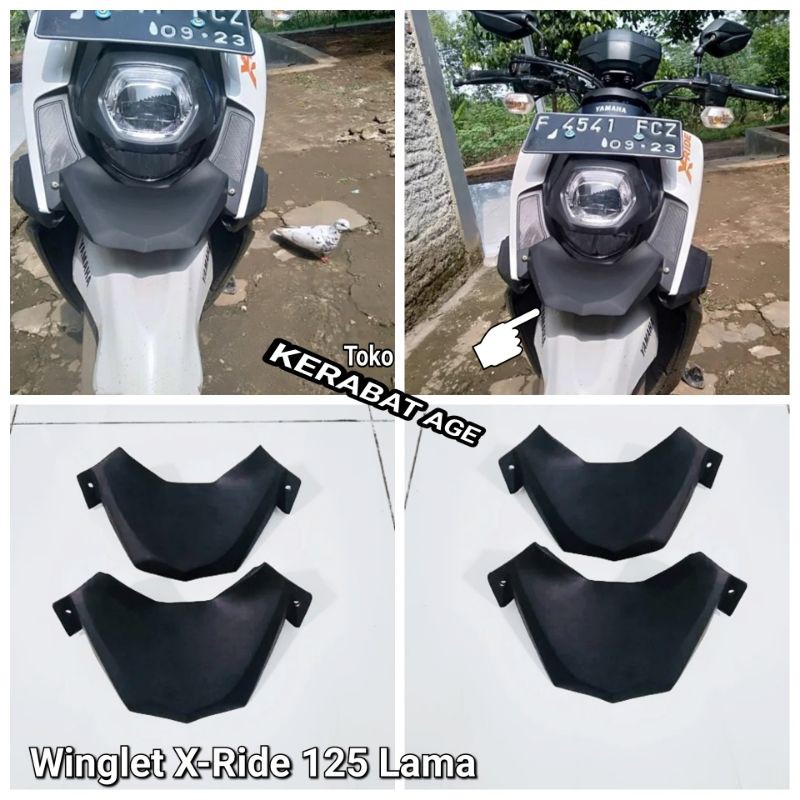 Xride 125 Lama aksesoris Winglet Moncong depan custom