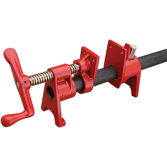 PIPE CLAMP KLEM KAYU 1/2" + PIPA 120CM