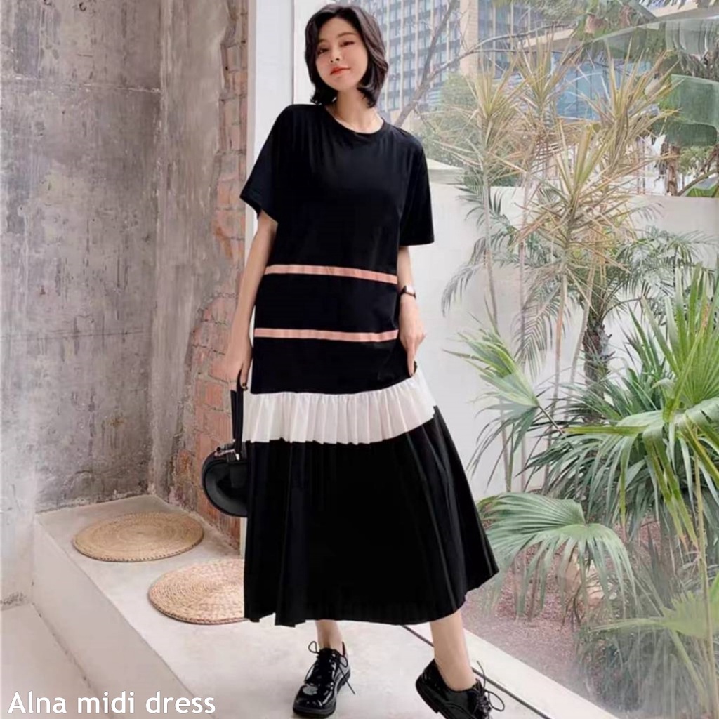 Alna midi dress - Thejanclothes