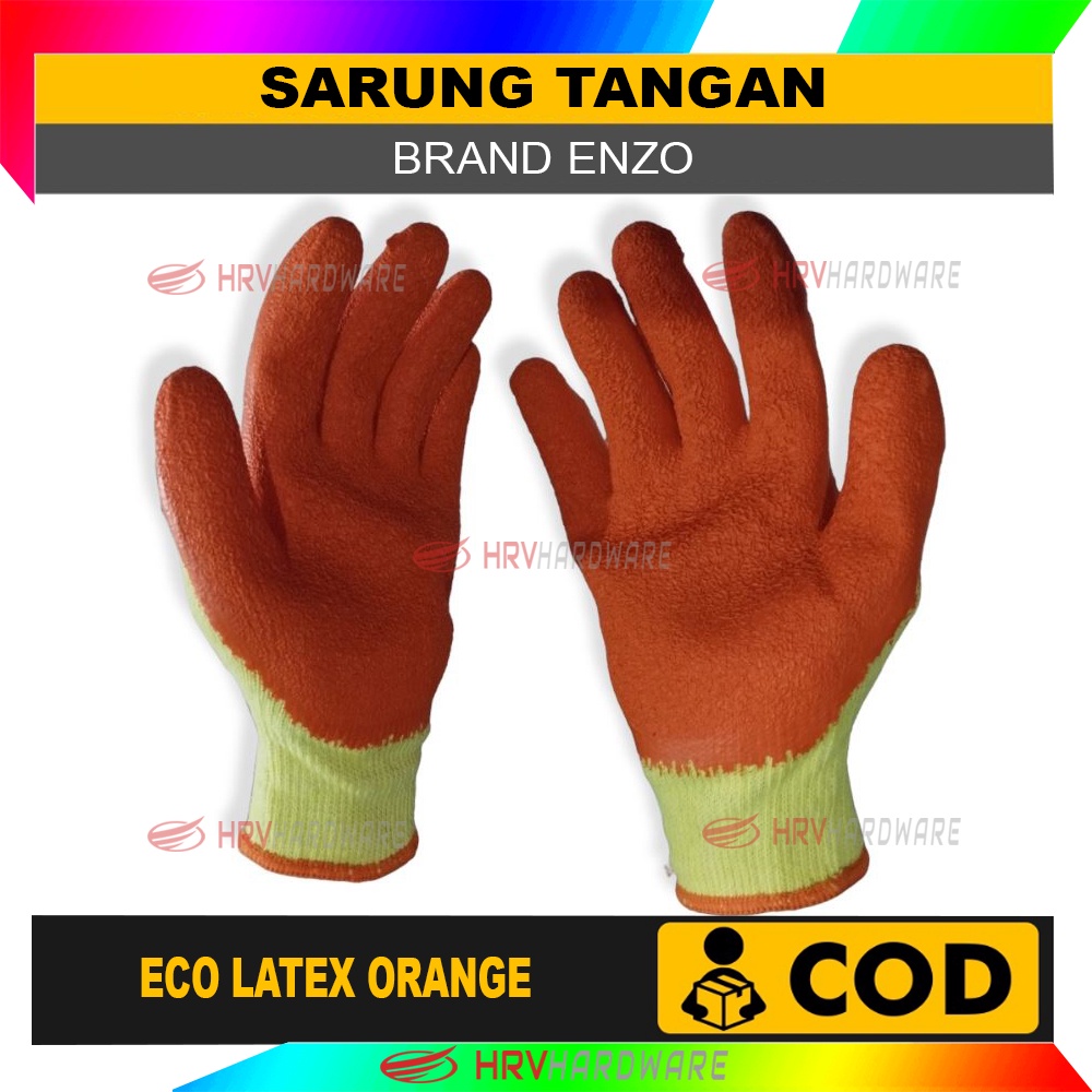 Sarung Tangan Kombinasi Katun Karet Latex Heavy Duty Grip Anti Slip by Gosave