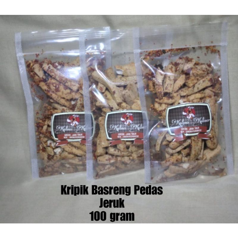 

KRIPIK BASRENG PEDAS DAUN JERUK