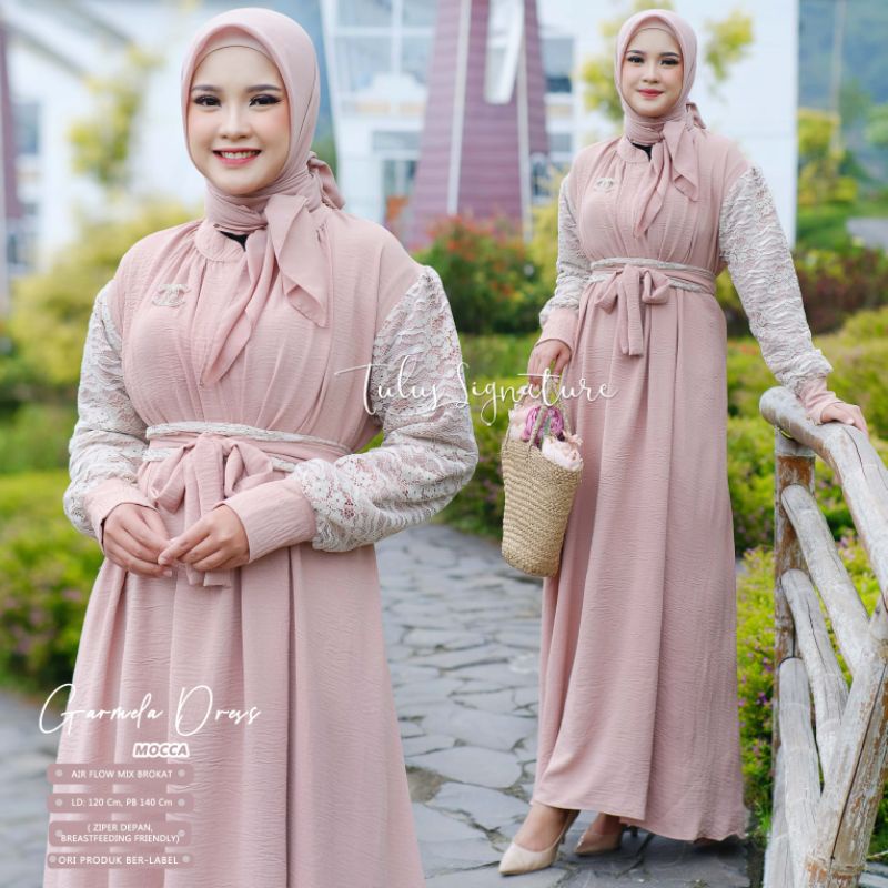 GARMELA DRESS BY TULUS SIGNATURE (DRESS MUSLIMAH) Dress wanita rekomended