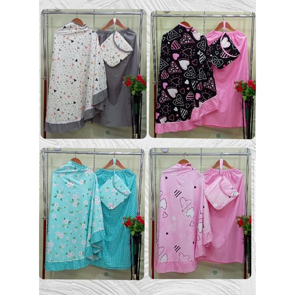 Mukena Anak Tanggung / Mukena Anak Tanggung Motif / Mukena  Motif / Set Mukena Tanggung