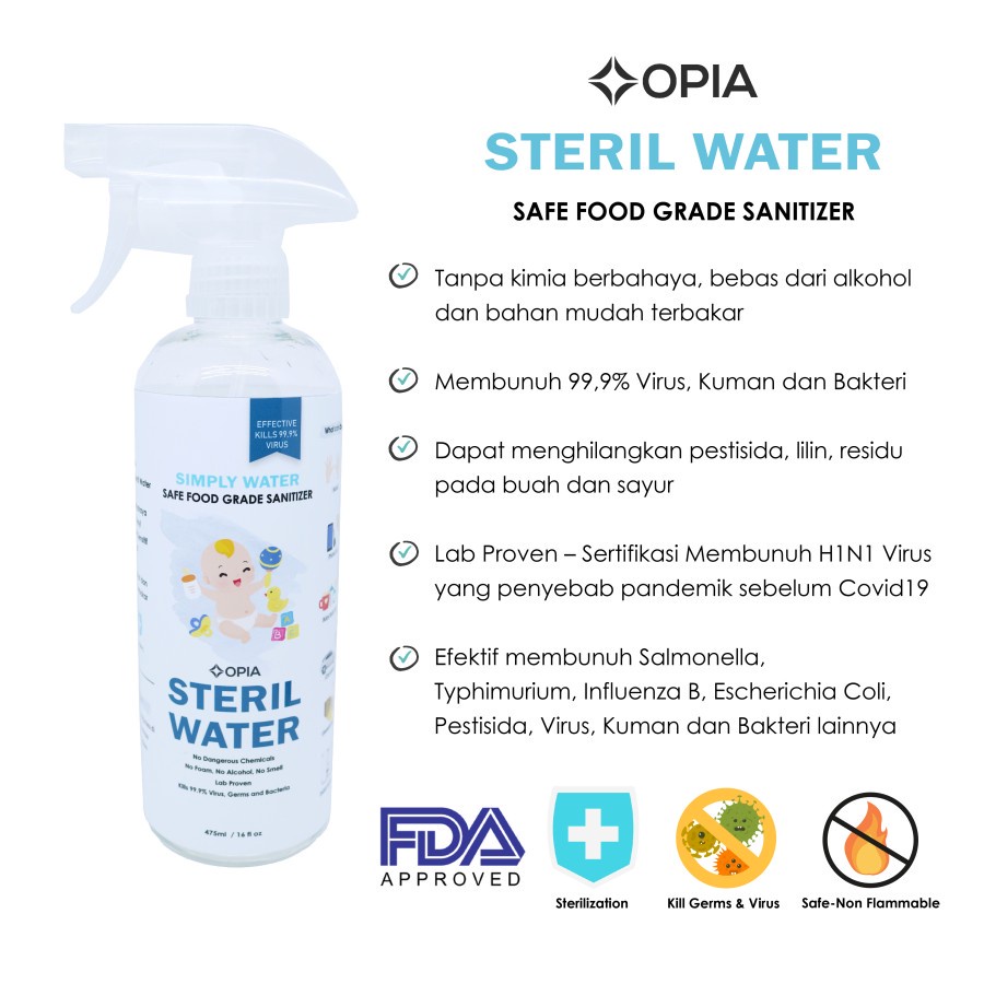 OPIA STERIL WATER SANITIZER 475ML