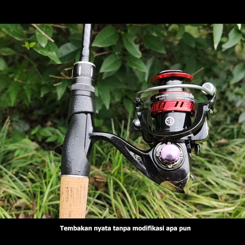 HAIYI FISHING Carbon Fiber Spinning Fishing Rod Max Drag 10kg Baitcasting Fishing Rod Joran Pancing Bahan Karbon Batang Tunggal Kaku Lentur Fiber Solid Murah Kuat  2 Segments 1.65-2.1M Joran Pancing 3-10 lB Berat:Ringan Carbon Pancing Fishing Pole Fishing