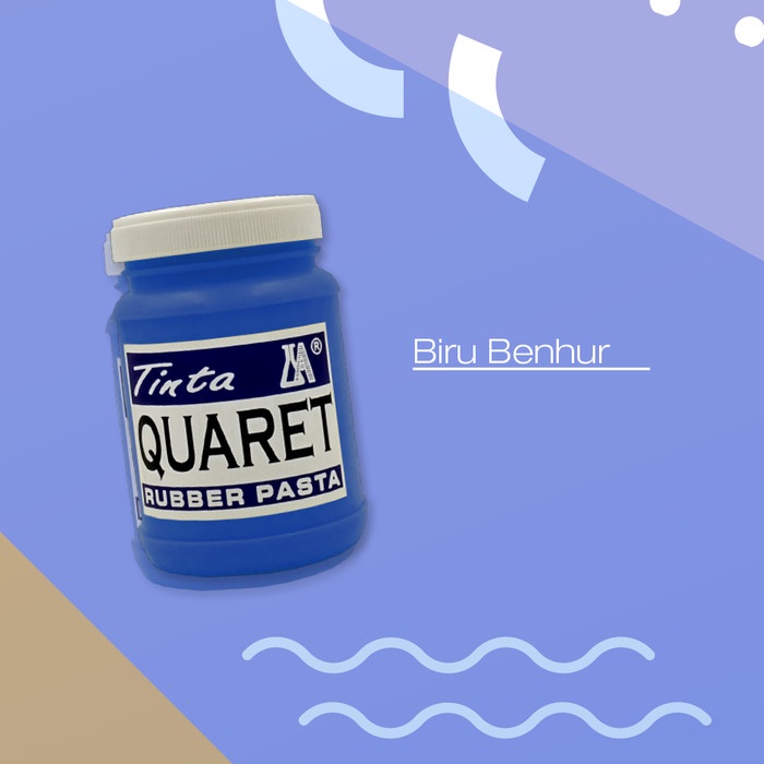 

air-cat- cat sablon quaret warna biru benhur - 1/4 kg -cat-air.
