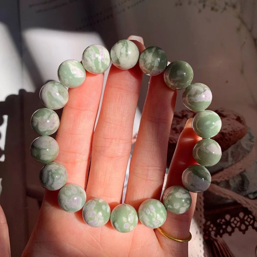 Hetian Jade Gelang Giok Pesona Yoga Stone