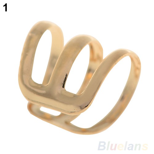 1 Pc Cincin Klip Telinga Model 3 Ring Adjustable Untuk Wanita