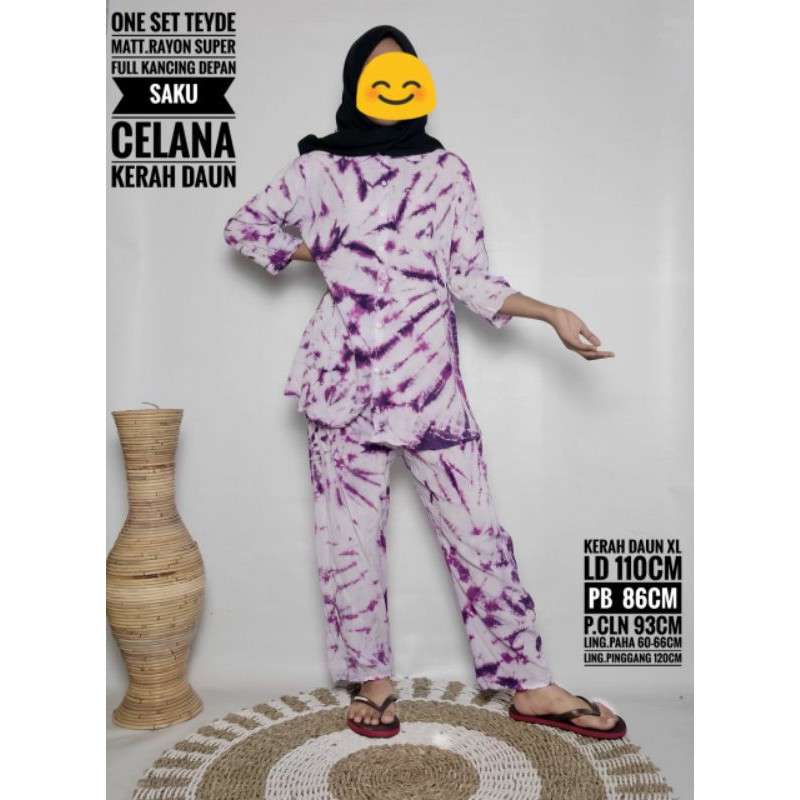 SETELAN TYE DYE RAYON SUPER/STELAN TYE DYE RAYON TERBARU/SETELAN GROSIR