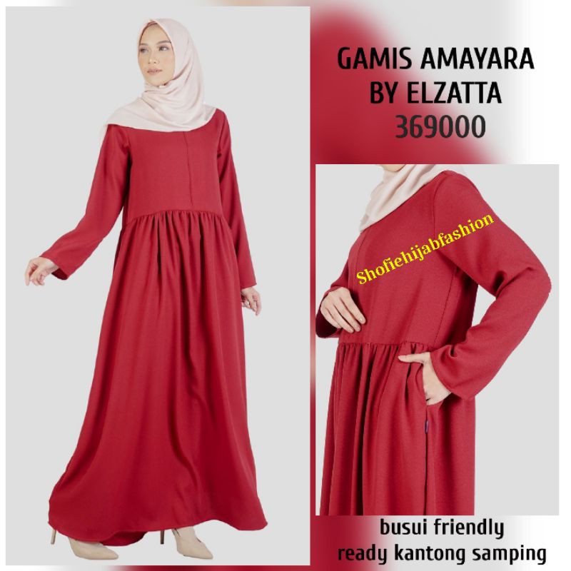 GAMIS AMAYARA BY ELZATTA DRESS MUSLIM BUSUI ABAYA SYARI