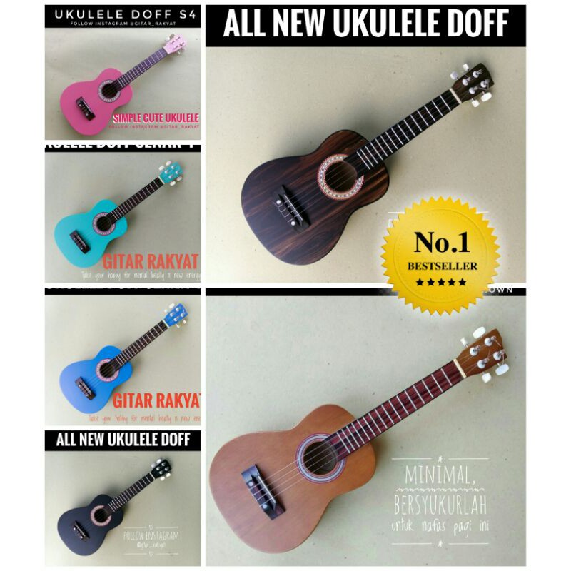 UKULELE DOFF / UKULELE / UKULELE SENAR 4 / UKULELE CONSERT / UKULELE MURAH / UKULELE SOPRANO