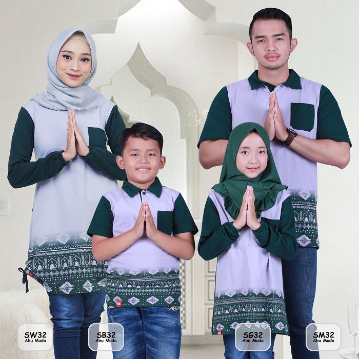 SHAFA MARWA SARIMBIT 32 Seragam keluarga couple sarimbit ayah ibu anak koko gamis muslim