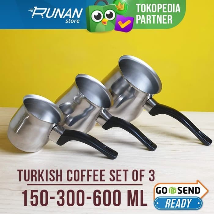 Jual COFFEE MAKER TURKISH COFFEE MAKER POT PANCI KOPI TURKI SET 3
