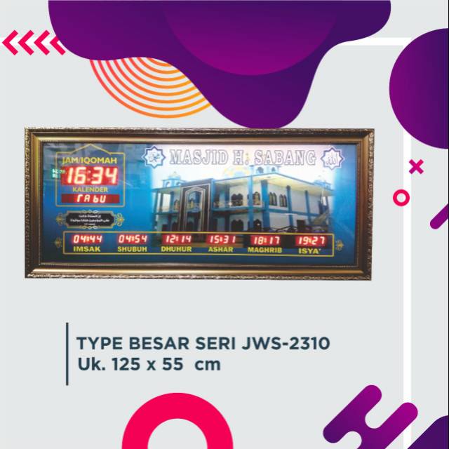 JAM DIGITAL MASJID TYPE BESAR SERI JWS 2310