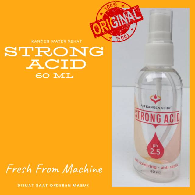 Strong acid Kangen Water