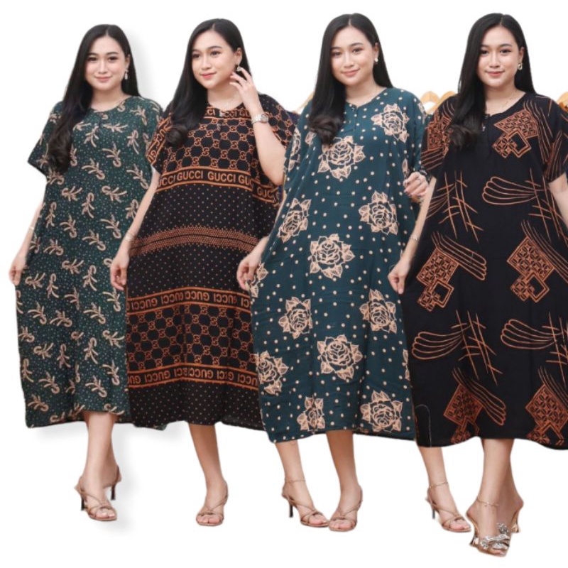 Baju Tidur Rumahan Lengan Pendek Size Jumbo Daster Kekinian Daster Busui Kancing Depan
