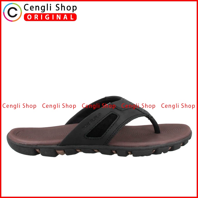 SANDAL JEPIT PAKALOLO PRIA ORIGINAL CASUAL KULIT ASLI HITAM PB02