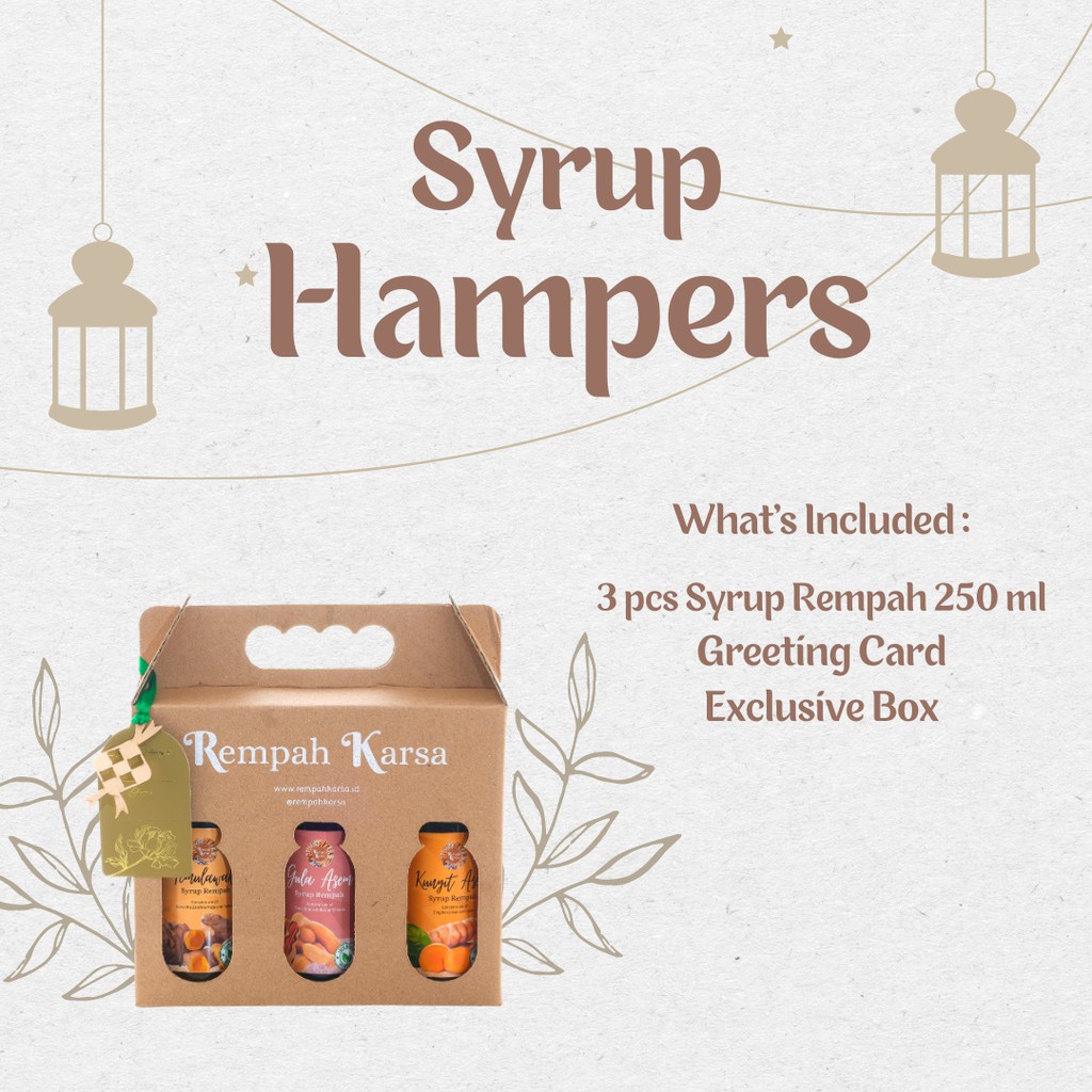 

Parcel Hampers Sirup Rempah (Ramadhan Syrup Hampers)