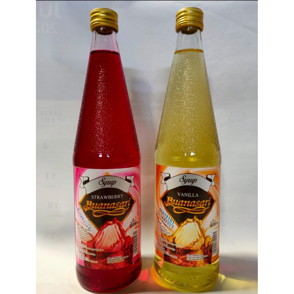 

Sirup Buana Sari Bundling rasa Strawberry dan Vanilla