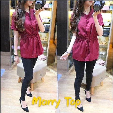 ZANZEA Blus Wanita Model Lipit Lengan Panjang