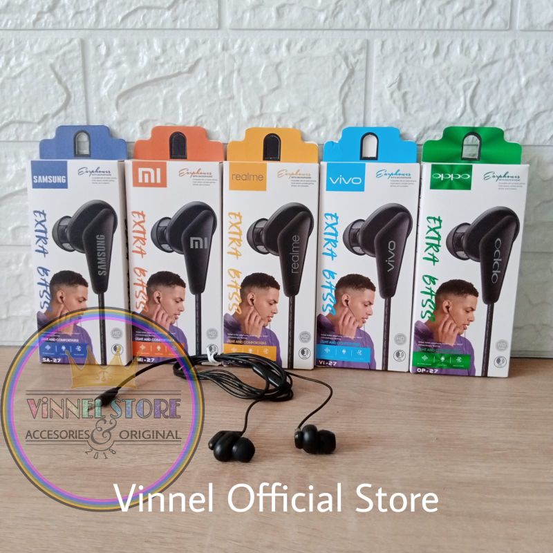 Headset Extra Bass Earphones Music Call Gaming With Mic