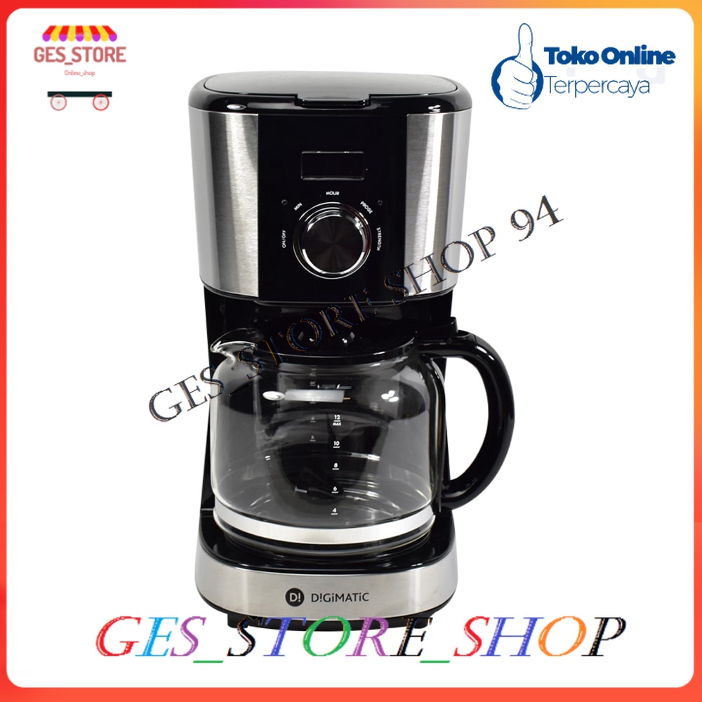 Digimatic Coffee Maker 1.8 Ltr Stainless Steel Mesin Pembuat Kopi Elektrik Listrik