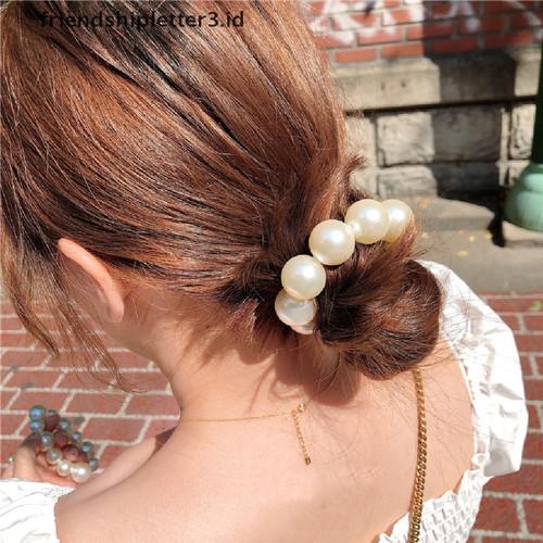 Senada Victory Gelang Ikat Rambut Scrunchie Mutiara Pearl Besar Aksesoris Wanita SGC09