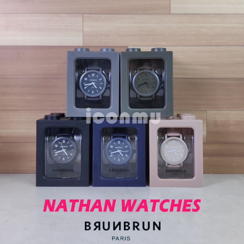 JAM TANGAN PROMO NATHAN BRUNBRUN PARIS beige dan grey