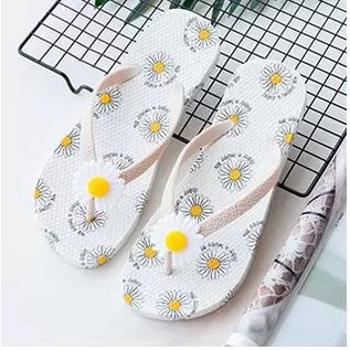 SANDAL JEPIT WANITA DAISY ENJOY 02 BUNGA MATAHARI | SENDAL JEPIT JAPIT DEWASA LUCU