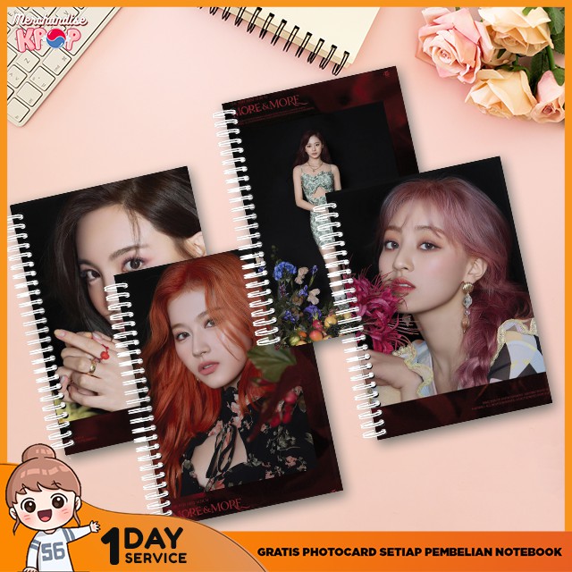 

[TERLARIS] Notebook A5 Buku Tulis Buku Catatan Buku Harian KPOP KOREA TWICE MORE & MORE Ver-1