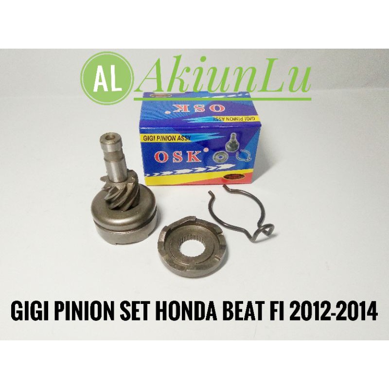 GIGI PINION SET STANDAR HONDA BEAT FI 2012-2014 OSK