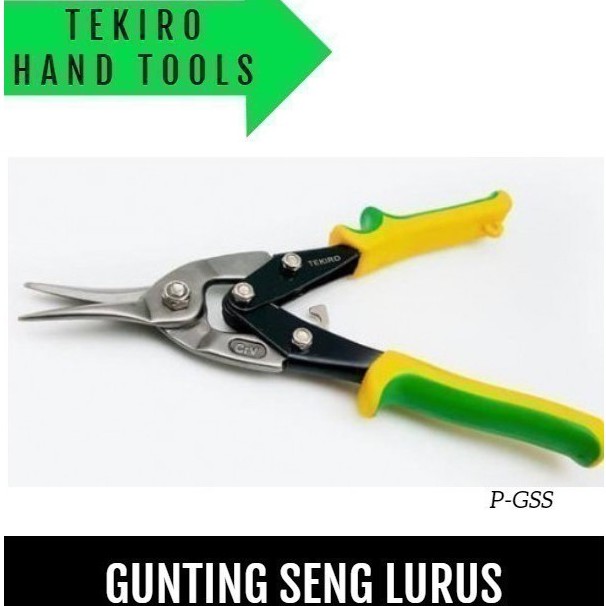 Gunting Seng Holo Baja Ringan 10" inch / Aviation Snips / Tang Potong Hollow TEKIRO