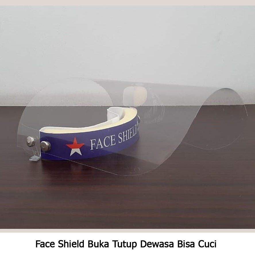 FACE SHIELD BUKA TUTUP DEWASA BISA DICUCI