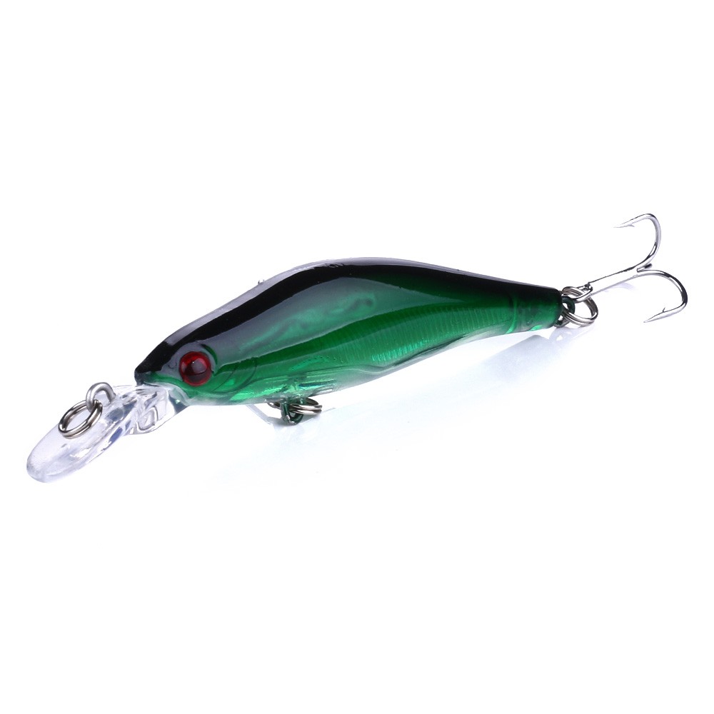 HENGJIA 5pcs 8cm/6.2g Minnow Umpan Pancing Crankbait Ikan Swimbait Fishing Lure Bass Bait Boxed