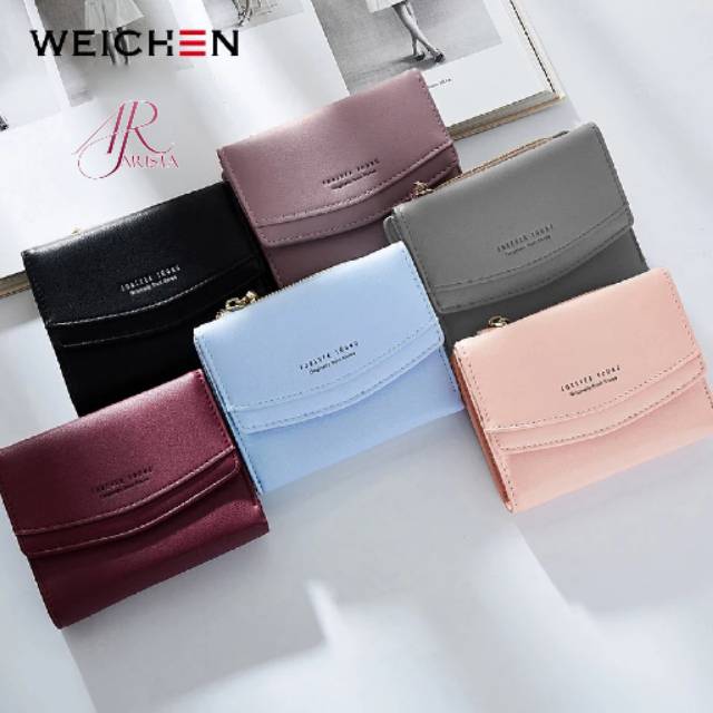 DOMPET WANITA MINI WEICKEN - DOMPET LIPAT WANITA KOREAN FASHION WALLET