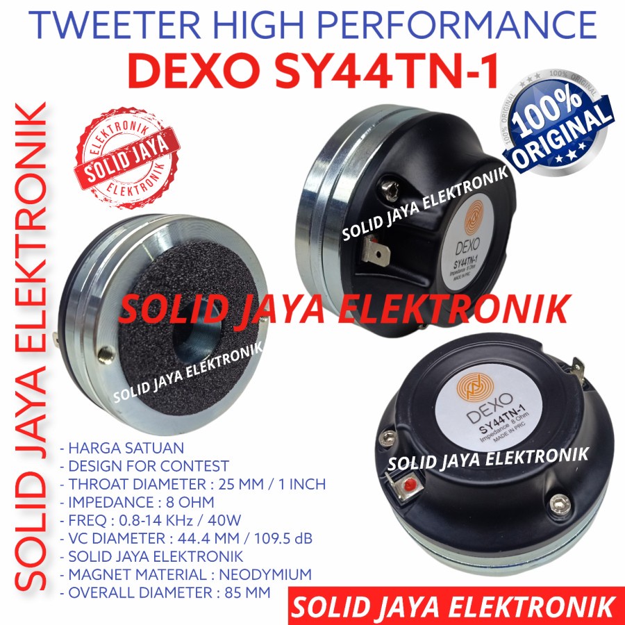 TWEETER DEXO SY44TN-1 NEODYMIUM PROFESIONAL DRIVER NEODIUM TWEETER DEXO SY44TN 1 TWITER TWITTER TWETER SY44TN1 SY44 TWITEER BALAP KONTEST KONTEST CONTEST AUDIO HIGH HI DEXO ORI ASLI ORIGINAL