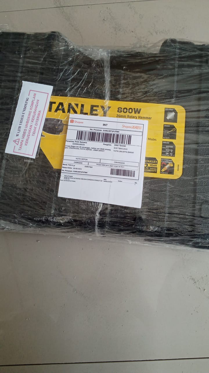 Mesin Bor Beton Set Hammer Drill 26mm Shr263ka Stanley Shr 263 Ka