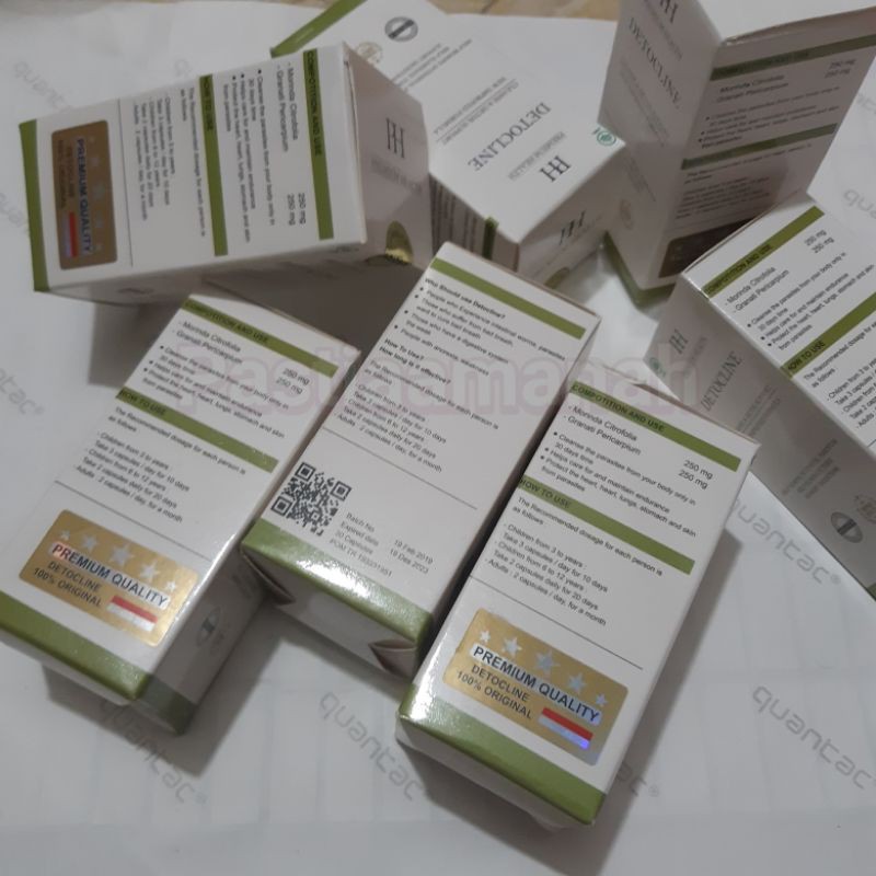 DETOCLINE ASLI BPOM - Obat Detocline Original anti parasit cacing ruam gatal bau mulut virus detoxic
