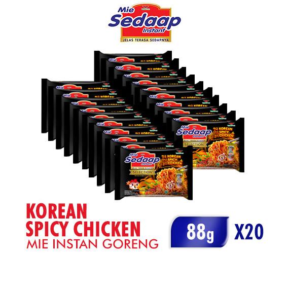 

Sedaap Mie Instan Korean Spicy Chicken 88 gr x 20 pcs