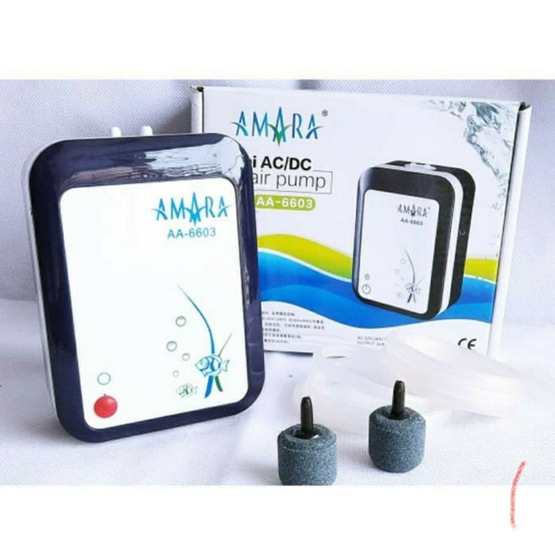 amara 6603 aerator amara AC/DC 6603 air pump bagus amara