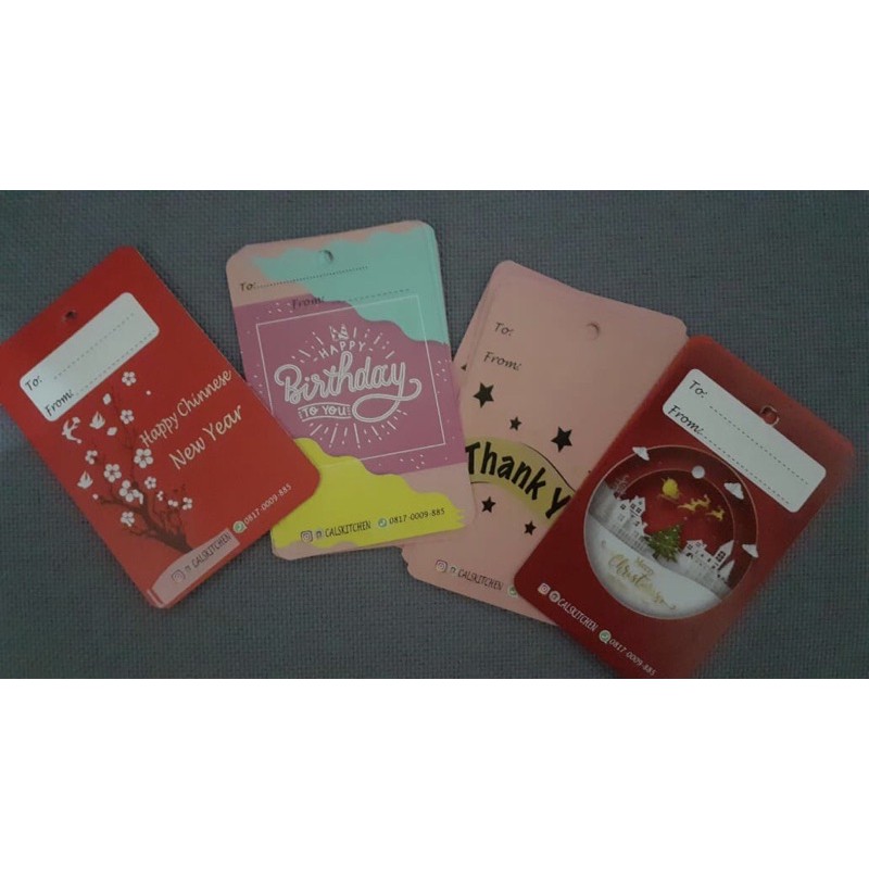 Label Design Online Shop / Thank you card