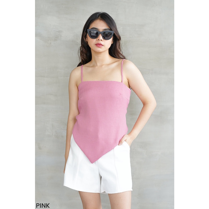 Daily Basic Crinkle Tanktop / Tanktop Scarft Bandana / Singlet Wanita Tank Top