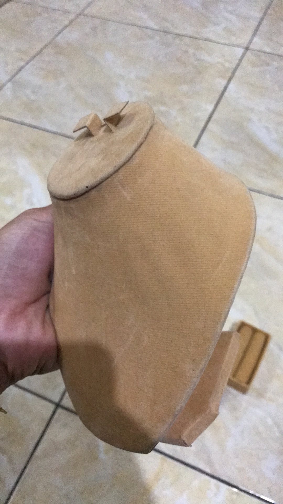Sett Manekin Warna Navy Dan Cream Untuk Seserahan Kotak Perhiasan Bahan Bludru