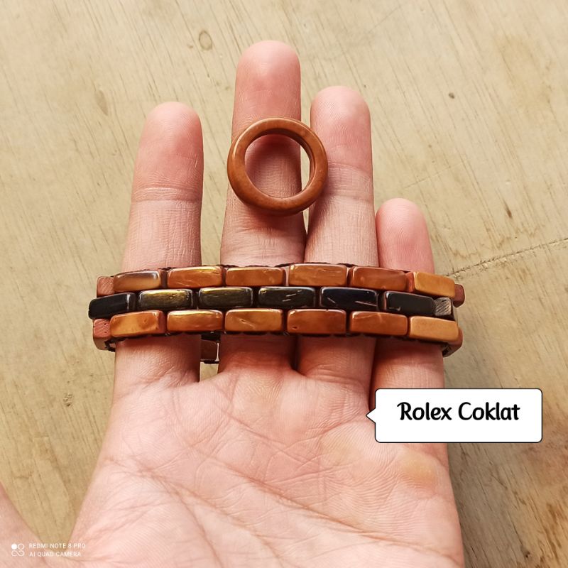 Gelang Kokkah Rolex Gratis Cincin 100% Ori